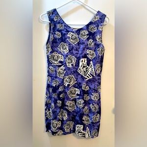 Coconut Pier Batik Fish Print Dress - Size S